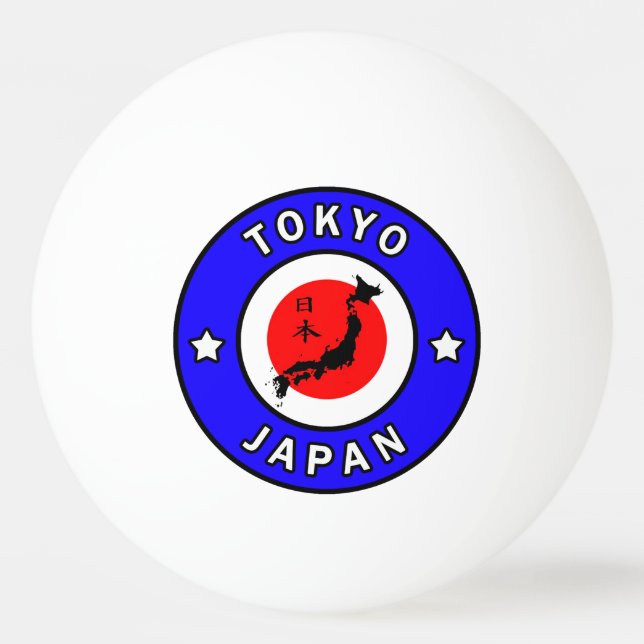 Balle De Ping Pong Tokyo Japon (Devant)
