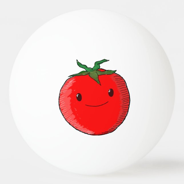Balle De Ping Pong Tomate de carton mignon (Devant)