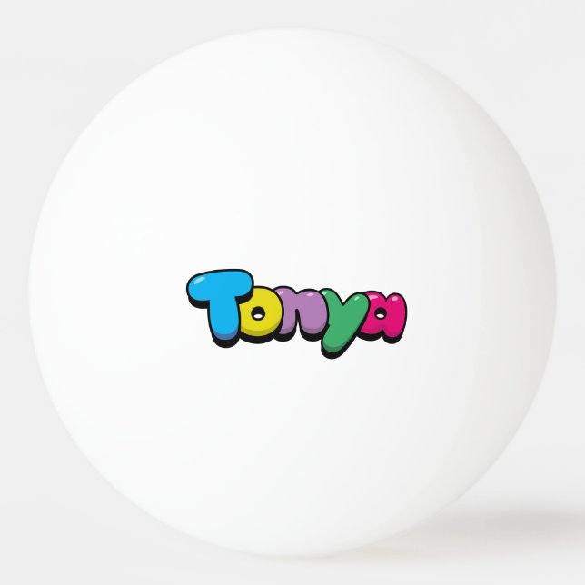 Balle De Ping Pong Tonya (Devant)