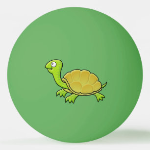 Balle De Ping Pong Tortue caricaturale