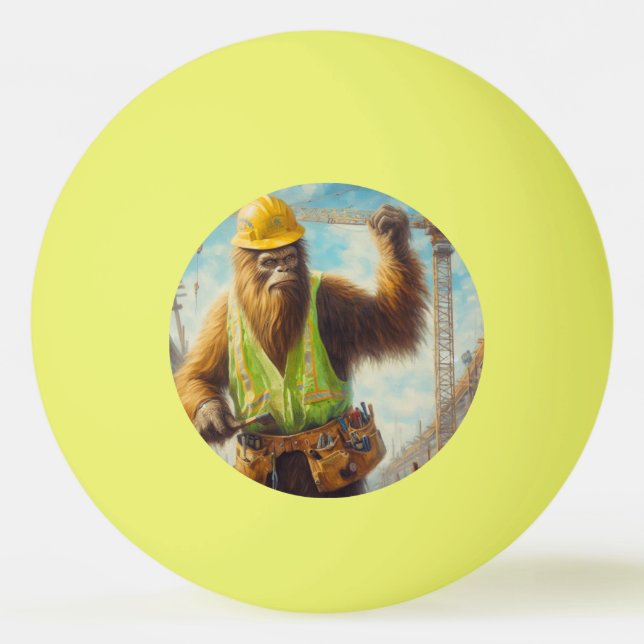 Balle De Ping Pong Travailleur de construction Bigfoot (Devant)