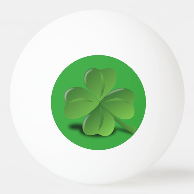 Balle De Ping Pong Trèfle de 4 feuilles (Dos)