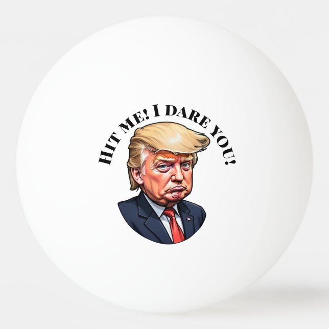 Balle De Ping Pong Trump et personnalisation (Devant)