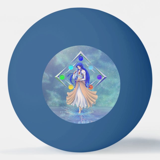 Balle De Ping Pong TSDS : Couverture Miral Akemi Art Solo Eau (Devant)