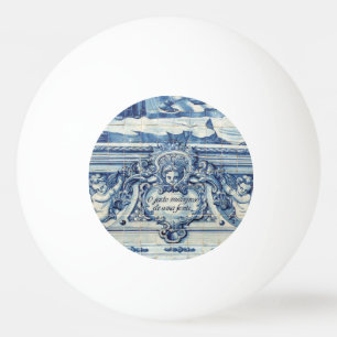 Balle De Ping Pong Tuiles murales portugaises bleues et blanches avec