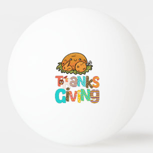 Balle De Ping Pong Turquie Thanksgiving Crew Drôle Ping Pong Ball