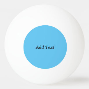 Balle De Ping Pong Turquoise Ajouter un Modèle personnalisé de texte