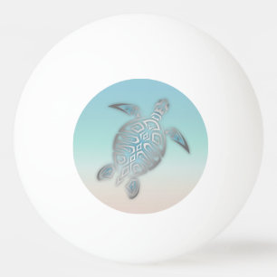 Balle De Ping Pong Turquoise en argent de la mer Turquoise style plag
