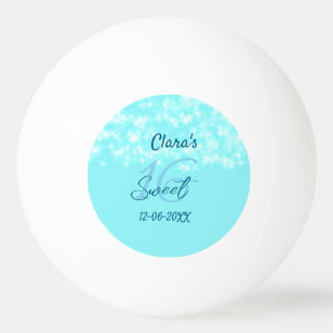 Balle De Ping Pong Turquoise turquoise agate doux 16 anniversaire ajo