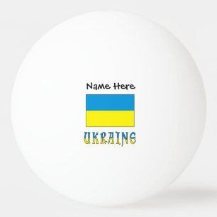 Balle De Ping Pong Ukraine et drapeau ukrainien personnalisés 