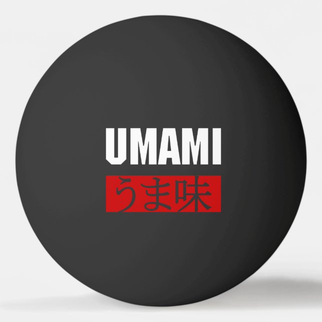 BALLE DE PING PONG UMAMI う ま 味 PING PONG BALL (Devant)