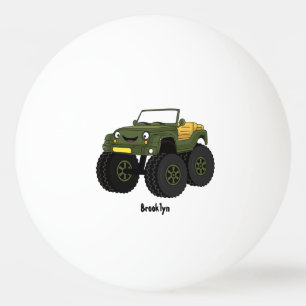 Balle De Ping Pong Un Green Monster truck