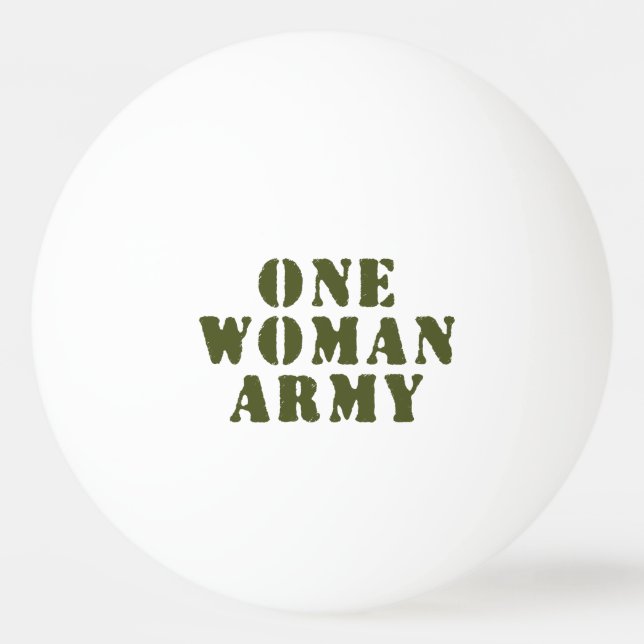 BALLE DE PING PONG UNE ARMÉE FEMME (Devant)