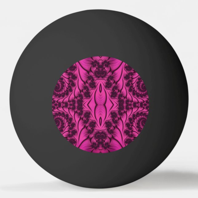 Balle De Ping Pong Une Étoile Ping Pong Ball, Rose Black (Devant)