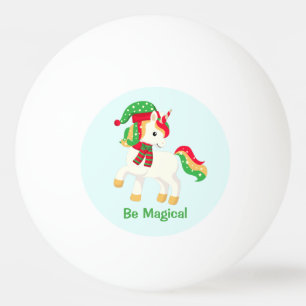 Balle De Ping Pong Unicorn Be Magique Mignonne Noël Unicorn Girly