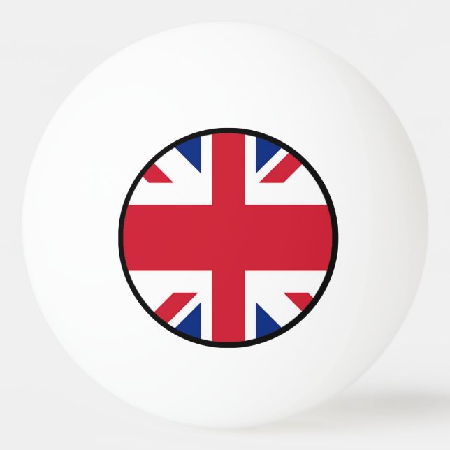 Balle De Ping Pong Union Jack - drapeau du Royaume-Uni (Dos)