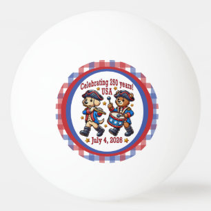 Balle De Ping Pong USA 250th Anniversary Souvenir - Patriotique