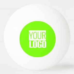 Balle De Ping Pong vert fluorescent - ajoutez votre logo