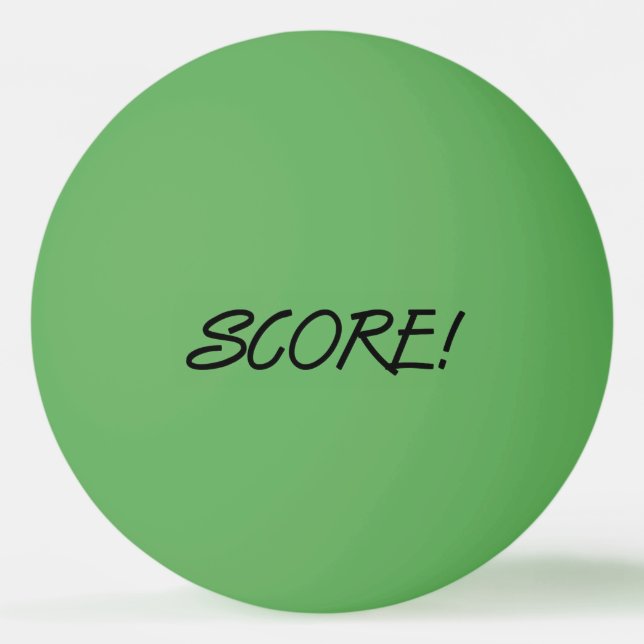 Balle de ping pong verte noire 1 étoile (Devant)