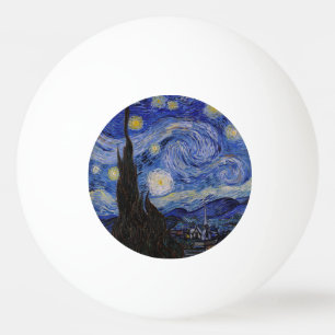 Balle De Ping Pong Vincent Van Gogh - La nuit étoilée