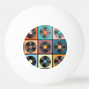 Balle De Ping Pong Vinyl records : retro LP set.