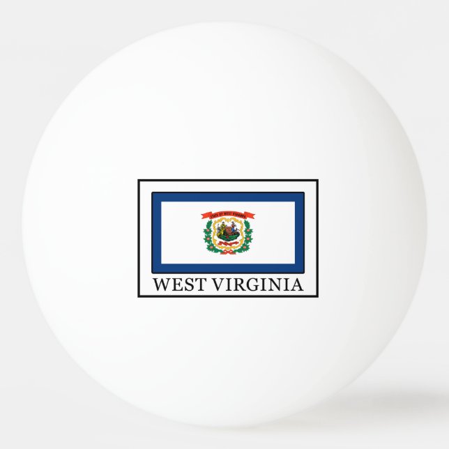 Balle De Ping Pong Virginie-Occidentale (Devant)