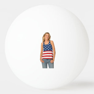 Balle De Ping Pong Visage america personnalisé drôle Fête Personnalis