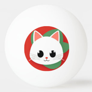 Balle De Ping Pong Visage de chat de dessin animé mignon pour les spo