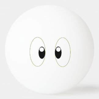 BALLE DE PING PONG YEUX DE DESSIN ANIMÉ