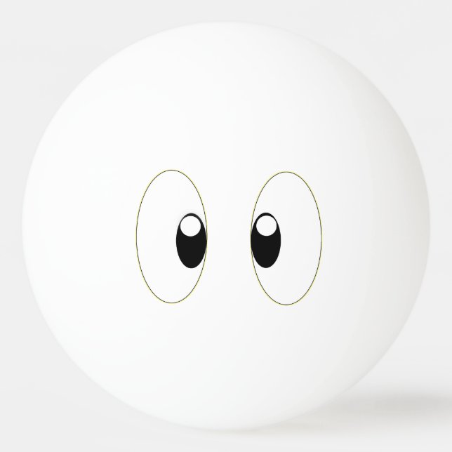 BALLE DE PING PONG YEUX DE DESSIN ANIMÉ (Devant)