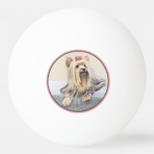 Balle De Ping Pong Yorkshire Terrier Peinture - Cute Original Chien A