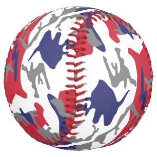 Balle De Softball 4 juillet, Jour de l'Indépendance, Gris Camouflage