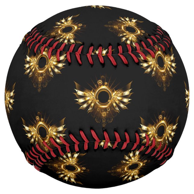 Balle De Softball Ailes de Steampunk (Devant)