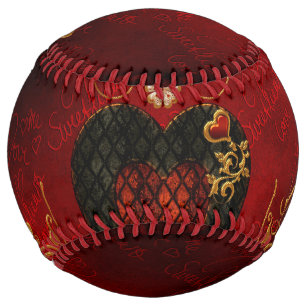 Balle De Softball Amour, coeurs merveilleux