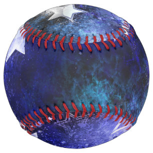 Balle De Softball Arrière - plan spatial avec étoiles