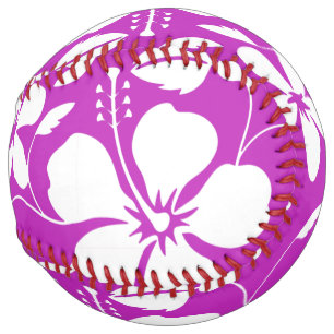 BALLE DE SOFTBALL BAIE HULA HAWAIENNE (HIBISCUS)