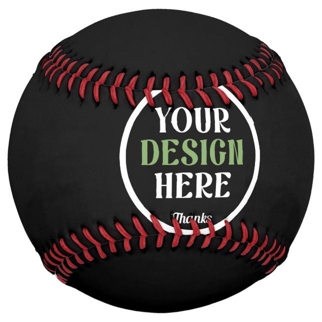 Balle De Softball baiser personnalisé, unique, élégant et minimalist (Devant)