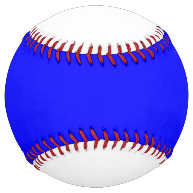 Balle De Softball Bleu (Devant)