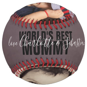 Balle De Softball Bonne Fête des mères Mondes personnalisés Meill