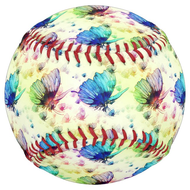 Balle De Softball Bouteilles d'aquarelle Softball (Devant)