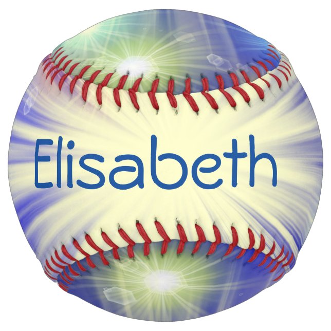 Balle De Softball brillance, étoile, étincelante, lueur, parties sci (Devant)