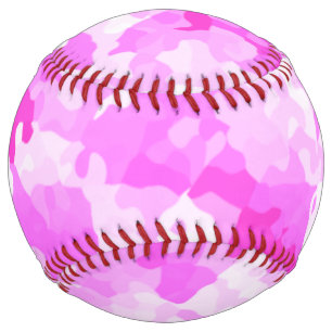 Balle De Softball Camouflage Rose