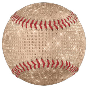 Balle De Softball Champagne Glitzy Glam Sparkle