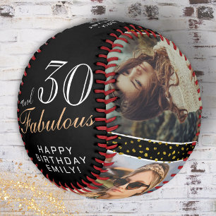 Balle De Softball Citation 30 ans et Fabuleux Noir 3 Photo 30e Anniv