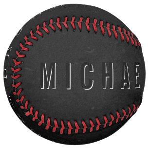 Balle De Softball Conducteur noir Minimal Gamer Gras Moderne étoiles
