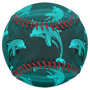 Balle De Softball dauphin, poisson, nature, aquatique, design, belle