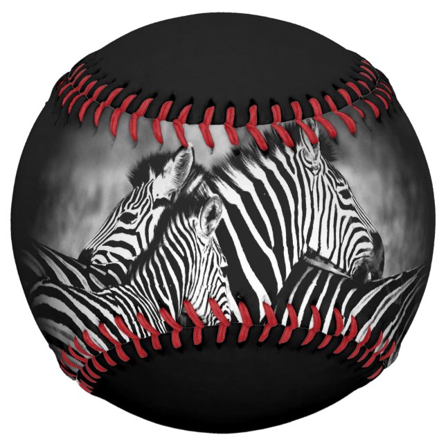 Balle De Softball Dazzle de Zebra (Devant)