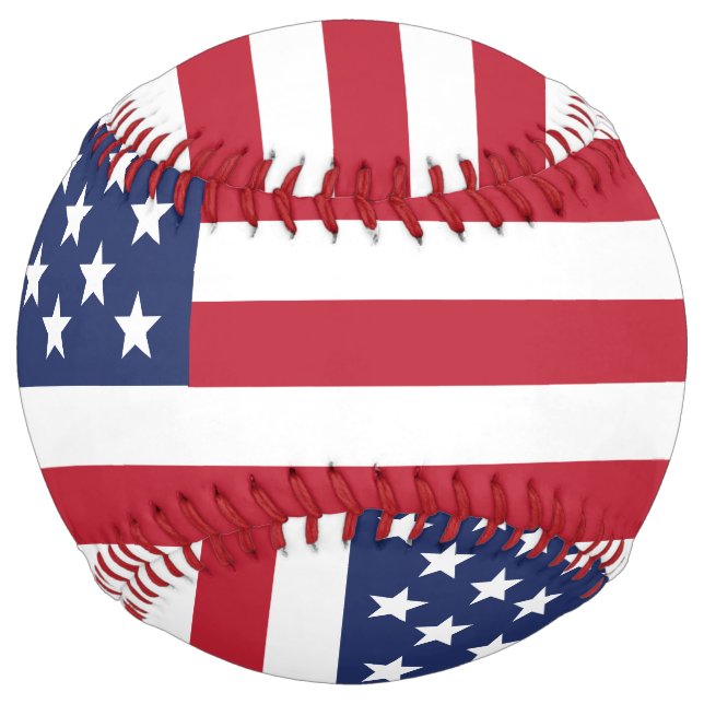 Balle De Softball Drapeau américain (Dos)