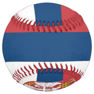 Balle De Softball Drapeau de la Serbie