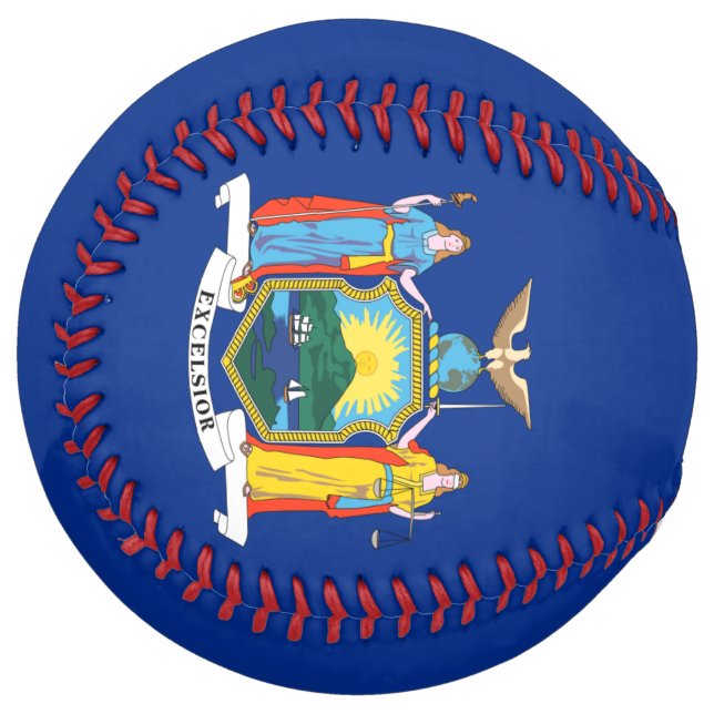 Balle De Softball Drapeau de New York, L'Empire State, Colonies amér (Devant gauche)